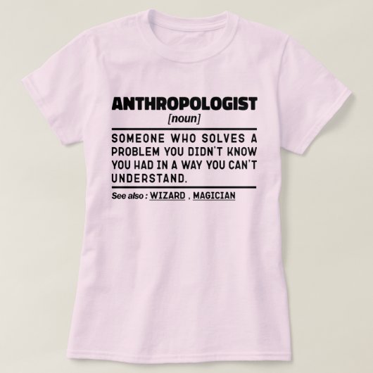 Antropoloog Zelfstandig Naamwoord Definitie Antrop T-shirt (Design voorkant)