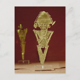 Antropomorf cijfer van een strijder briefkaart