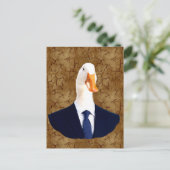 Antropomorf Goose Briefkaart (Staand voorkant)