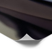 Antropomorf konijn in zwart pak | AI Art. Poster (Hoek)