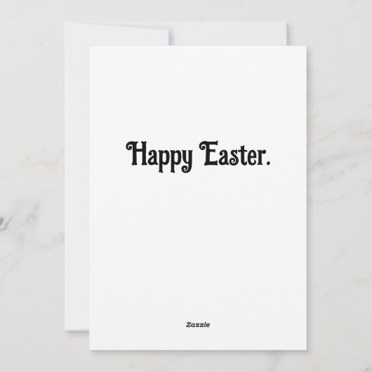 antropomorf paaschaap feestdagenkaart (Achterkant)