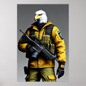 Antropomorfe adelaar | AI Art. Poster (Voorkant)