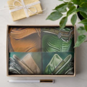 Antropomorfe Alligator Dueling Gators Decoupage Tissuepapier (Geschenk)