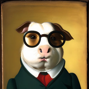 Antropomorfe Aristocratische Guinee Pig Poster