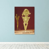 Antropomorfe figuur van een krijger canvas afdruk (Insitu (Houten vloer))