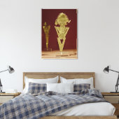 Antropomorfe figuur van een krijger canvas afdruk (Insitu (Slaapkamer))