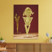 Antropomorfe figuur van een krijger canvas afdruk (Insitu (Woonkamer))