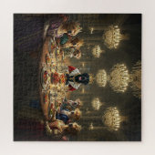 Antropomorfe hond Royalty Diner Legpuzzel (Horizontaal)