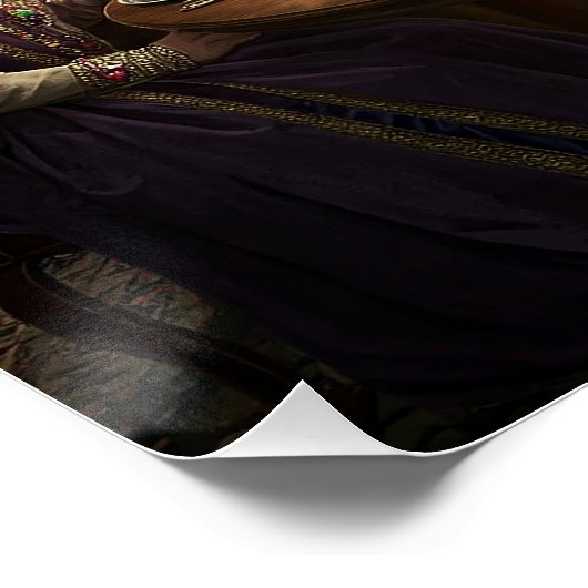 Antropomorfe hond Royalty Diner Perfect Poster (Hoek)