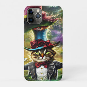 antropomorfe kat Mad Hatter Fantasy Fairytale Case-Mate iPhone Case