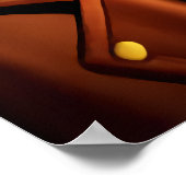 Antropomorfe Moose Jaguar | AI Art. Poster (Hoek)