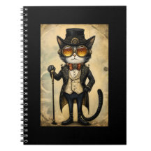Antropomorfe Steampunk Chic Cat R1 Journal