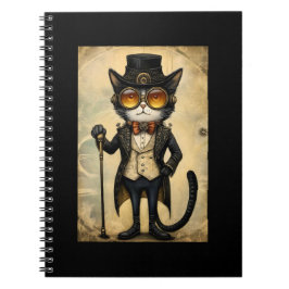 Antropomorfe Steampunk Chic Cat R1 Journal Notitieboek