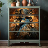 Antropomorfe Steampunk Victoriaans Bird Tissuepapier