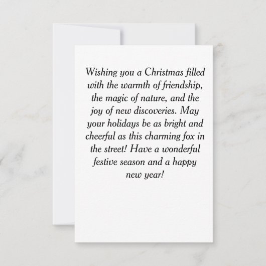 Antropomorfe vos kaart (Achterkant)