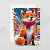 Antropomorfe vos kaart (Voorkant / Achterkant)