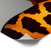 Antropomorfe vrouwelijke giraffe | AI Art Poster (Hoek)