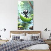 Ant's Adventure: een grillige reis Canvas Print (Insitu (Slaapkamer))