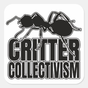 Ants Ant Critter Collectivism - Entomology Geek Vierkante Sticker