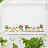 Ants Apple Pie Grass Floral Kitchen Handdoeken (Gevouwen)