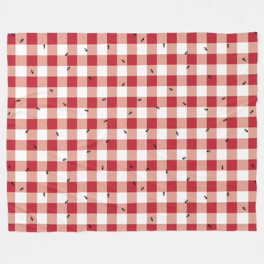 Ants bij een picknick - Fleece Blanket (Voorkant (Horizontaal))