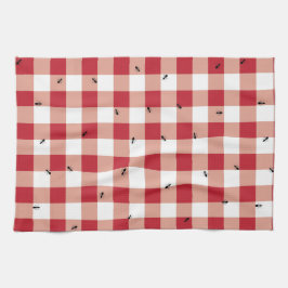 Ants bij een Picnic - keukenhanddoek