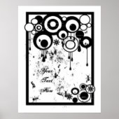 Ants & Circles - Zwart-wit Poster (Voorkant)