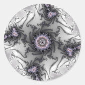 Ants - Fractal Ronde Sticker (Voorkant)