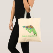 Ants in je pants grappige groene anteater Animal A Tote Bag (Voorkant (product))