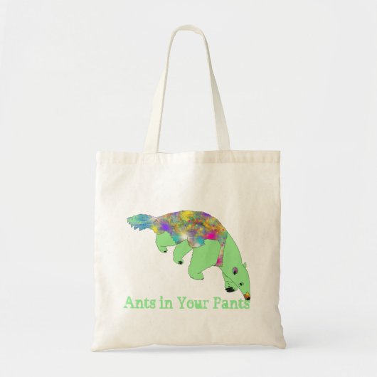 Ants in je pants grappige groene anteater Animal A Tote Bag (Voorkant)