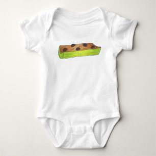 Ants op een Log Celery Peanut Butter Picnic Food Romper