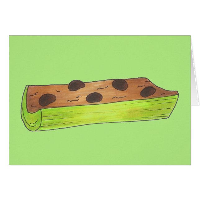 Ants op een Log Celery Peanut Butter Raisins Picni (Voorkant Horizontaal)