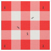 Ants op Gingham Checks Lifesize