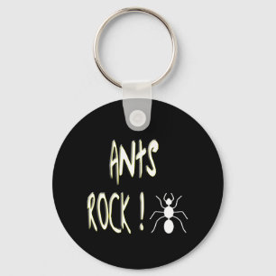 Ants Rock. Button Sleutelhanger