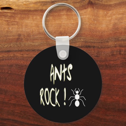Ants Rock. Button Sleutelhanger (Voorkant)