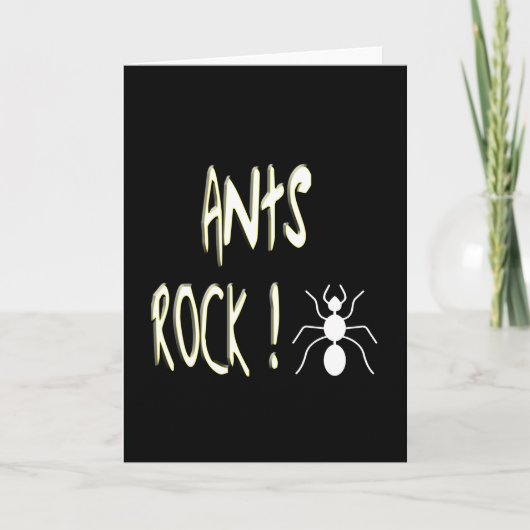 Ants Rock! Greeting Card Kaart (Voorkant)