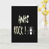 Ants Rock! Greeting Card Kaart (Gele Bloem)