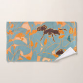 Ants with Blue flowers Autralian Flora Handdoek (Handdoek)