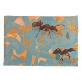 Ants with Blue flowers Autralian Flora Kussensloop (Achterkant)