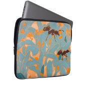 Ants with Blue flowers Autralian Flora Laptop Sleeve (Voorkant Rechts)