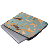 Ants with Blue flowers Autralian Flora Laptop Sleeve (Voorkant onderkant)