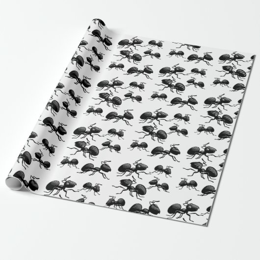 Ants Wrapping Paper Cadeaupapier (Uitgerold)