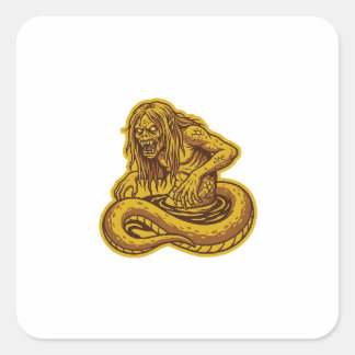 Antu Banyu Vierkante Sticker