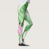 Anturio Rosa Planta Tropical Leggings (Rechts)