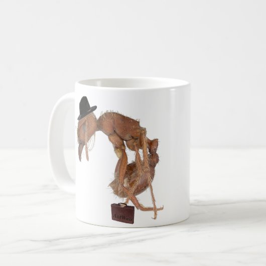 AntWeb stevige dag op het werk mok (Voorkant links)