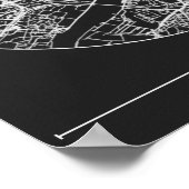 Antwerp City Map Poster Charcoal Minimal European  (Hoek)