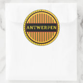 Antwerp City Pride Emblem – Belgian Identity Ronde Sticker (Tas)