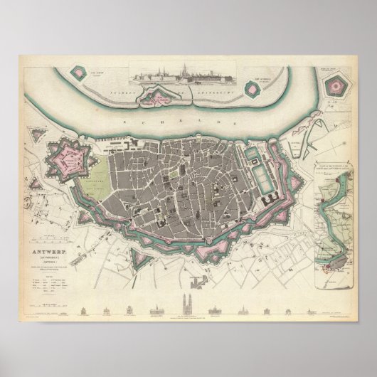 Antwerpen Antwerpen Anvers Poster (Voorkant)