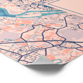 Antwerpen - België Breezy - Stadskaart Poster (Hoek)