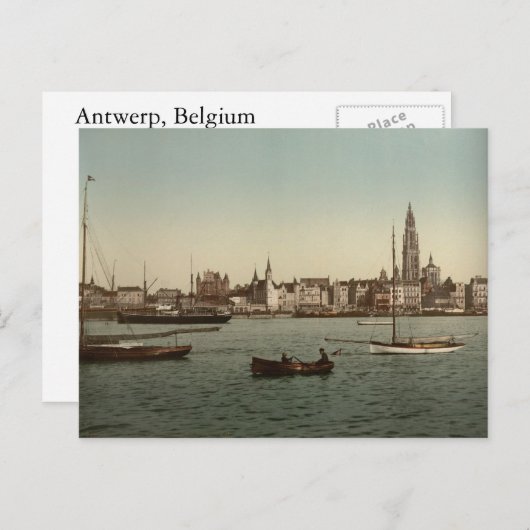 Antwerpen, België Briefkaart (Voorkant / Achterkant)